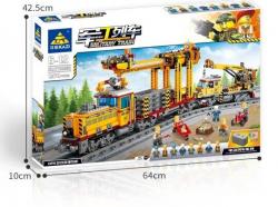 Конструктор Kazi 98253 - Электрический поезд путеукладчик