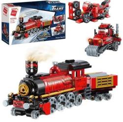 Конструктор Qman 42101 - Паровоз, мотоцикл, трактор 3в1