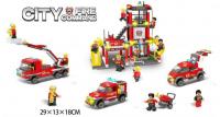 Конструктор City LX.A341 "Пожарная часть"