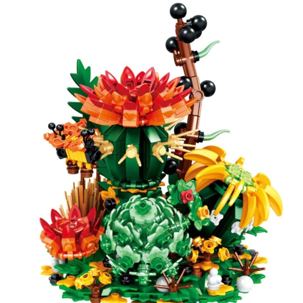 Конструктор Zhe Gao 00978 - Флорариум с суккулентами