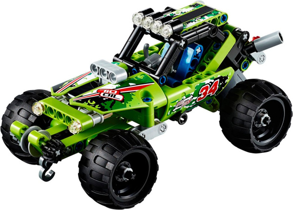 Конструктор Decool 3414 Гоночная машина "Необитаемый"