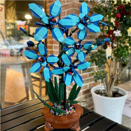 Конструктор Zuanma 101-4 - Цветы в горшке: Орхидеи