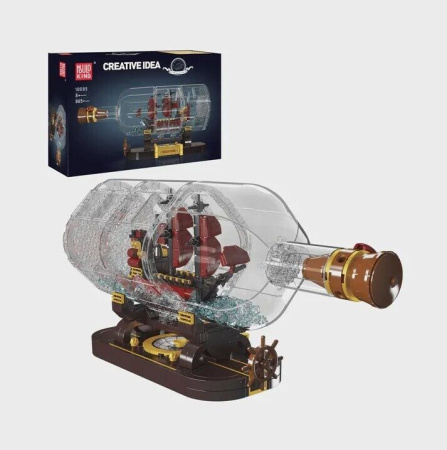Конструктор Mould King 10085 - Корабль в бутылке Месть королевы Анны