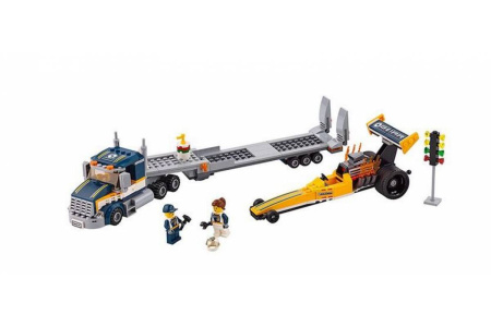 Конструктор Lepin 02025 Грузовик для перевозки драгстера