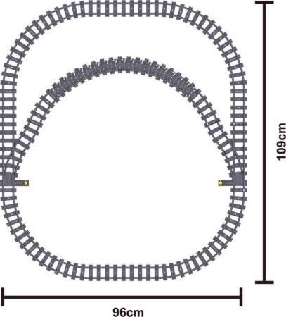 Конструктор ZHE GAO QL0310 Скоростной пассажирский поезд на радиоуправлении