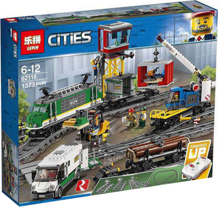 Конструктор Lepin 02118 Товарный поезд