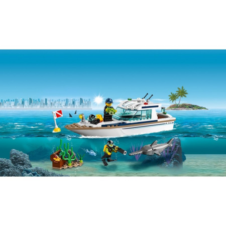 Конструктор Lego 60221 City Police Яхта для дайвинга