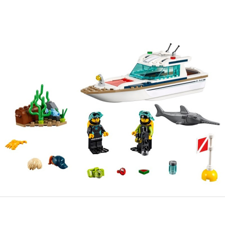 Конструктор Lego 60221 City Police Яхта для дайвинга