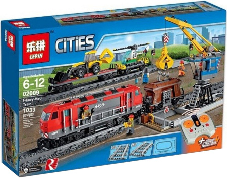 Конструктор Lepin 02009 Грузовой поезд