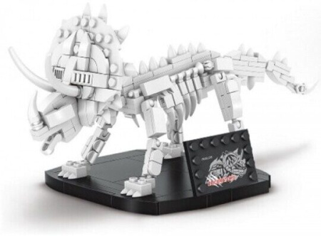 Конструктор Panlos Brick 612007 «Трицератопс со скелетом 2 в 1»