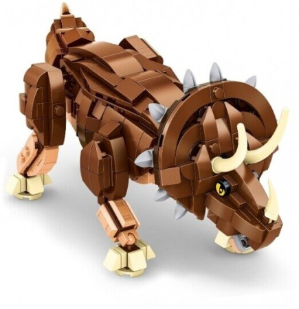 Конструктор Panlos Brick 612007 «Трицератопс со скелетом 2 в 1»