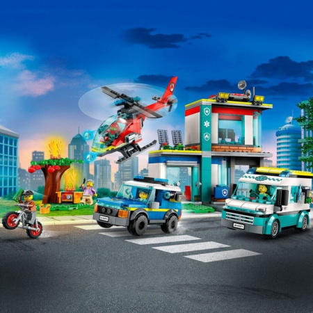 Конструктор King 8012 - Штаб аварийных транспортных средств