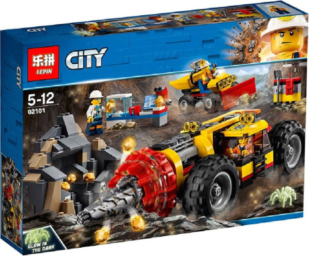 Конструктор Lepin 02101 Тяжёлый бур для горных работ