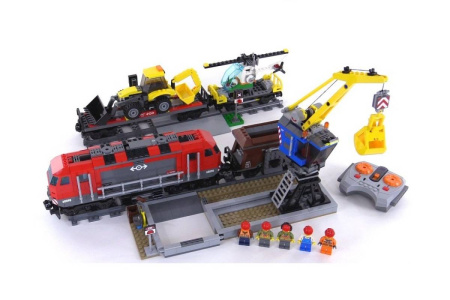 Конструктор Lepin 02009 Грузовой поезд