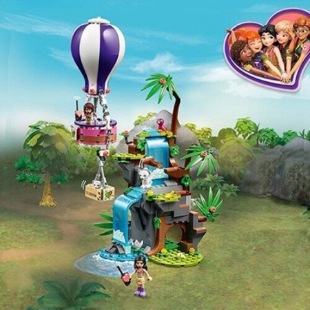 Конструктор Lari 11607 - Джунгли: спасение тигра на воздушном шаре 