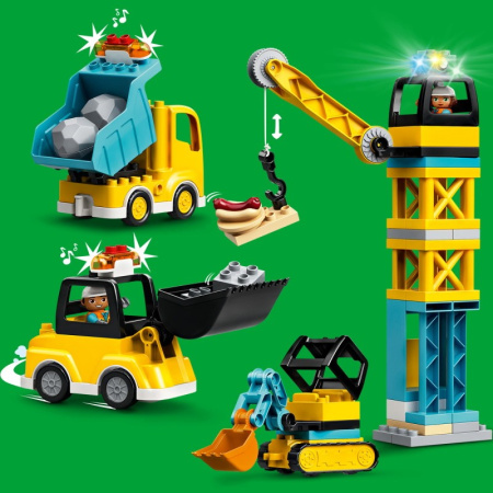 Конструктор Lego 10933 Duplo Башенный кран на стройке
