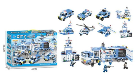 Конструктор City LX.A322 8 в 1 "Полиция"