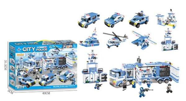 Конструктор City LX.A322 8 в 1 "Полиция"